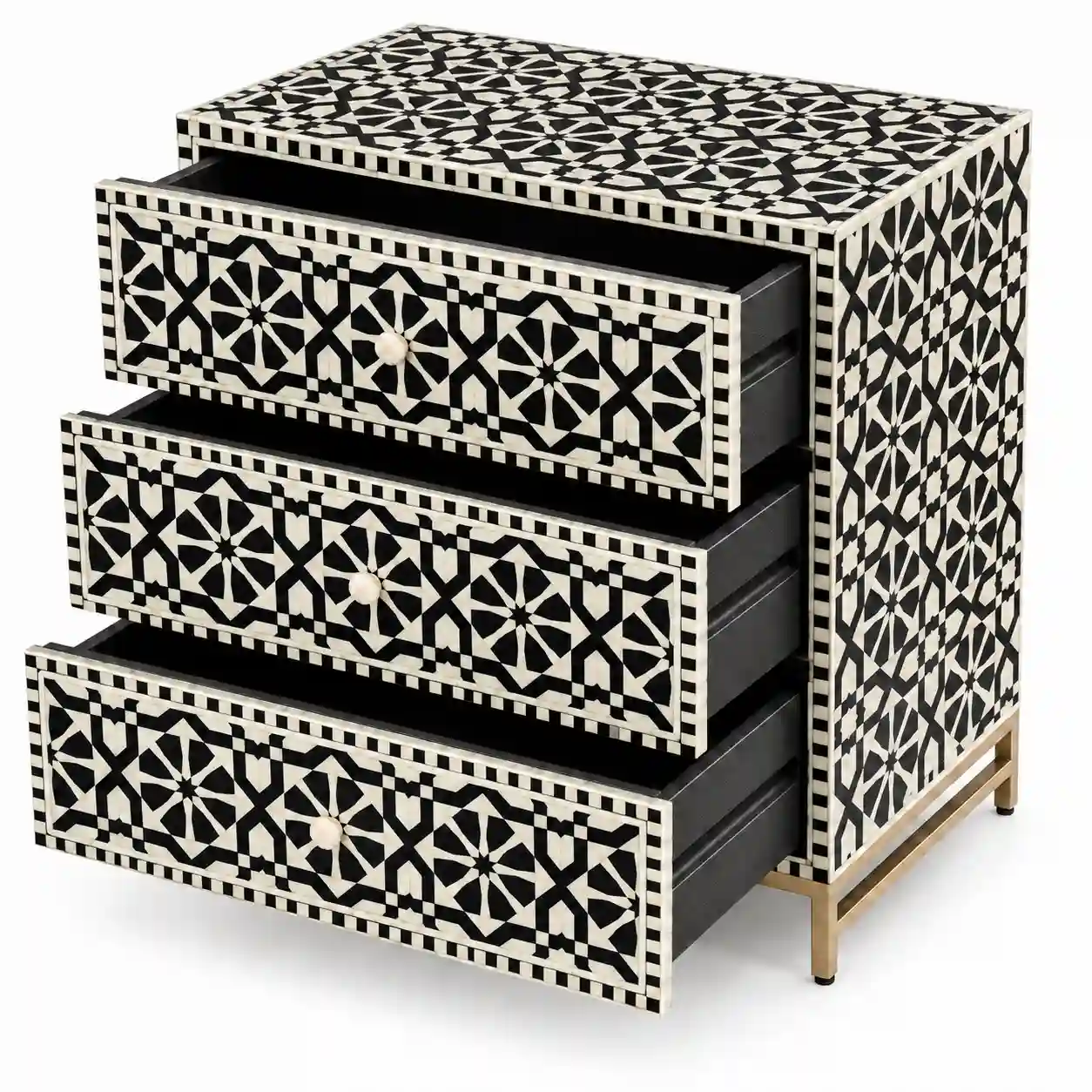 Starling Zellige Geometric Inlay Chest