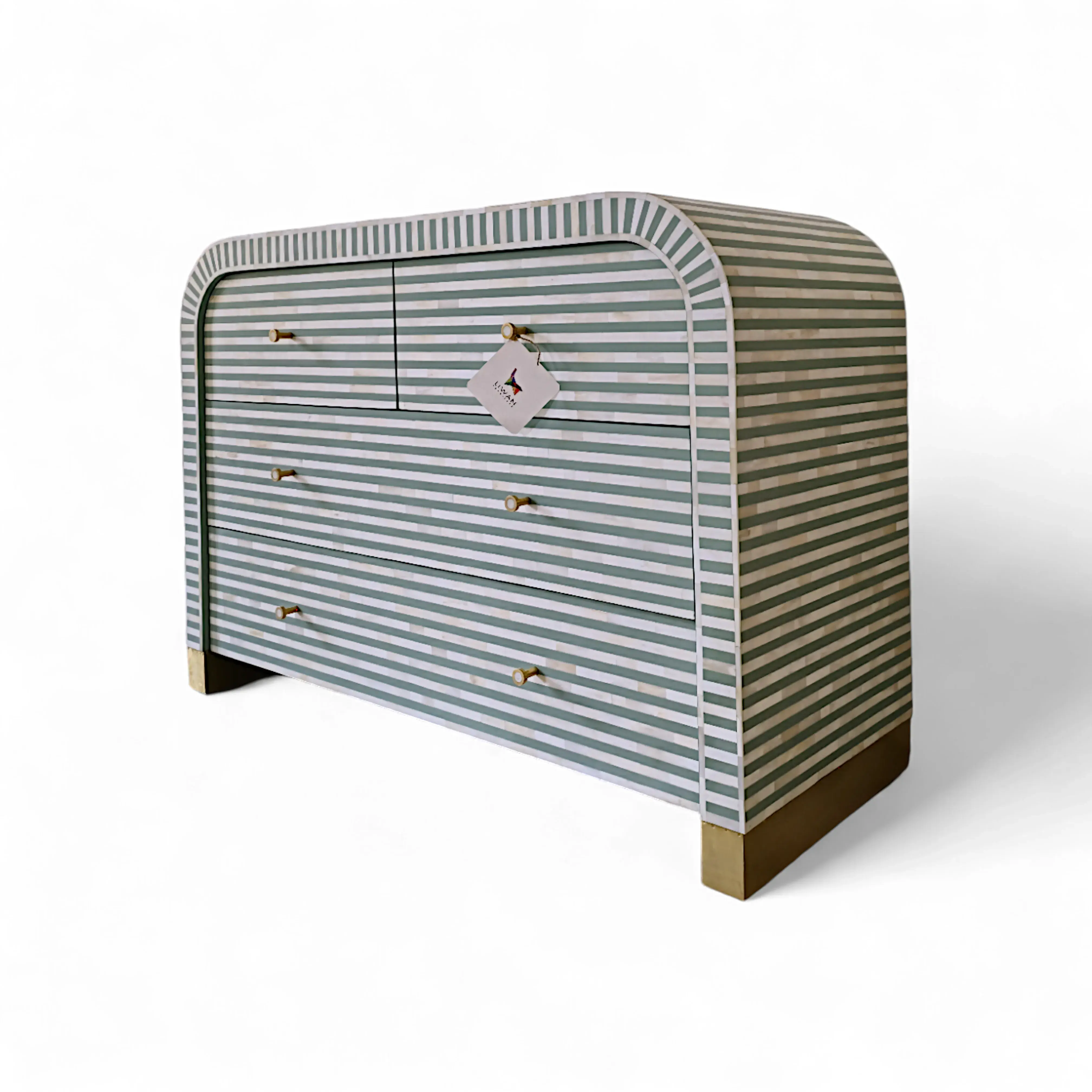 Mint Stripe Accent Chest