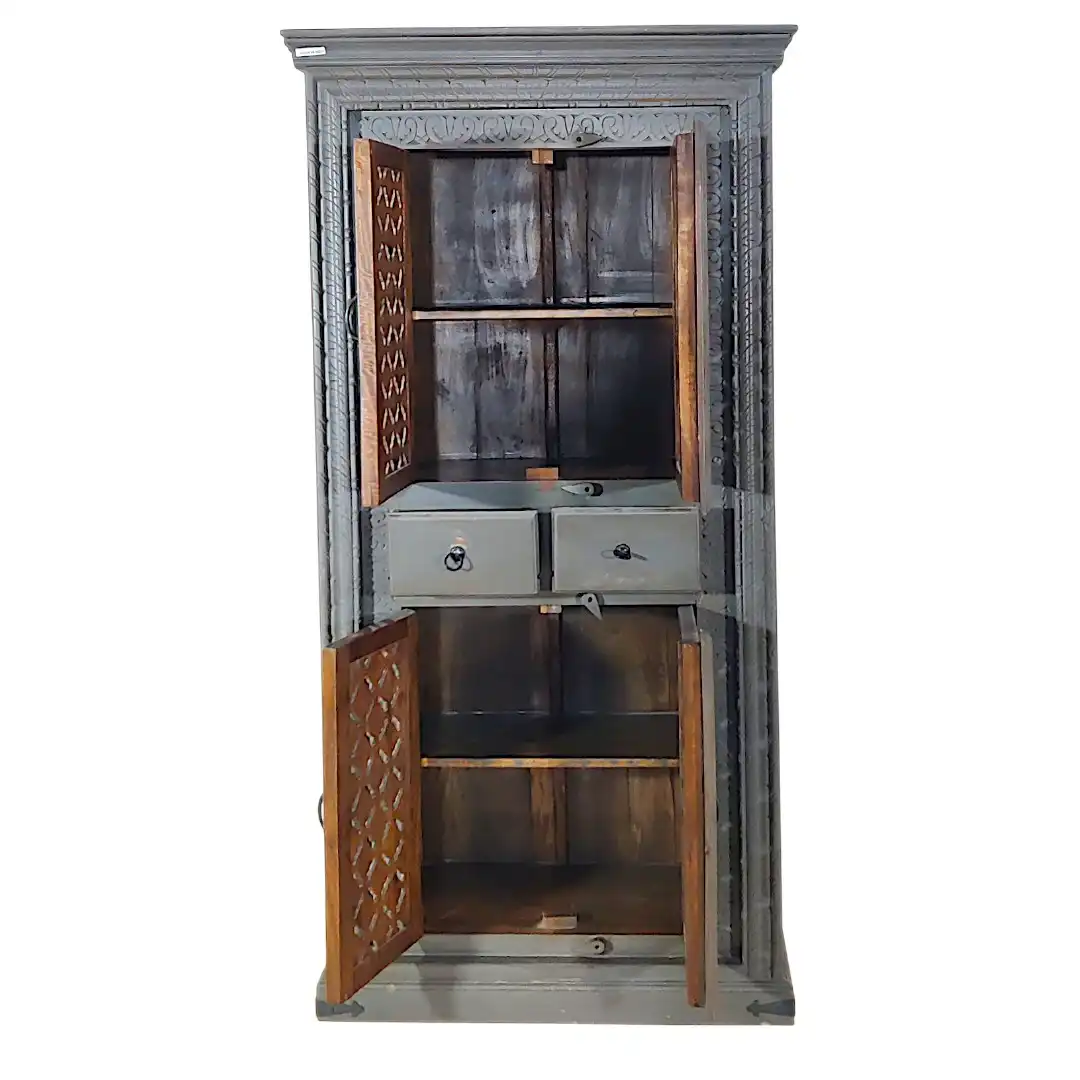 The Imperial Palace Hand-Carved Jali Cabinet