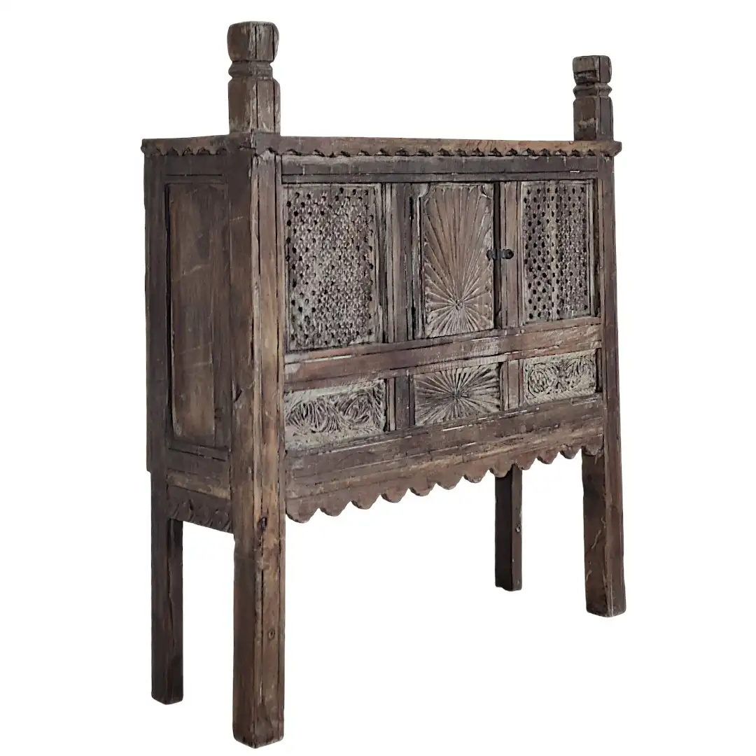 The Swat Valley Antiqued Cedar Cabinet/Console