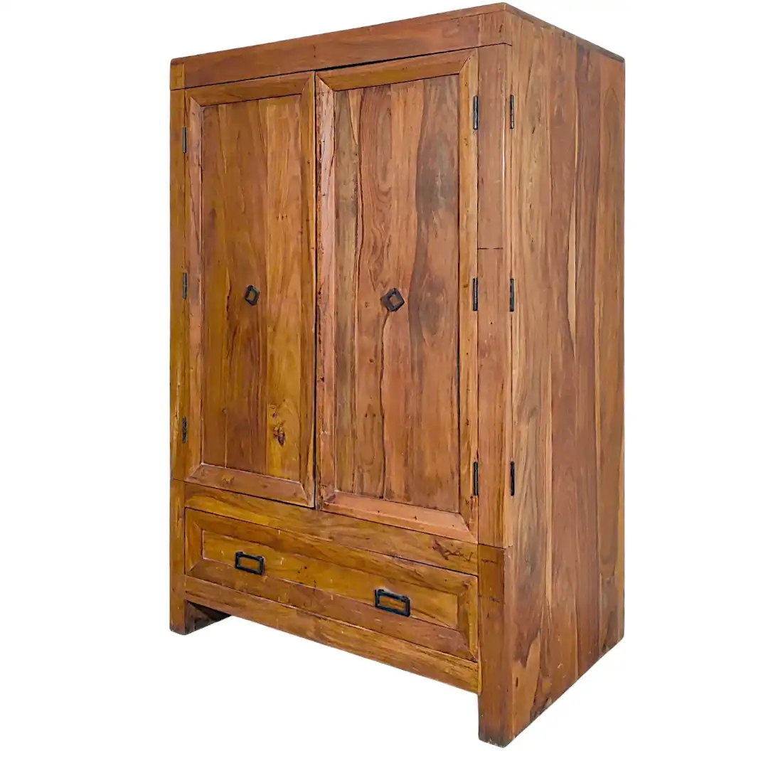 The Modernist Sheesham Linear Armoire