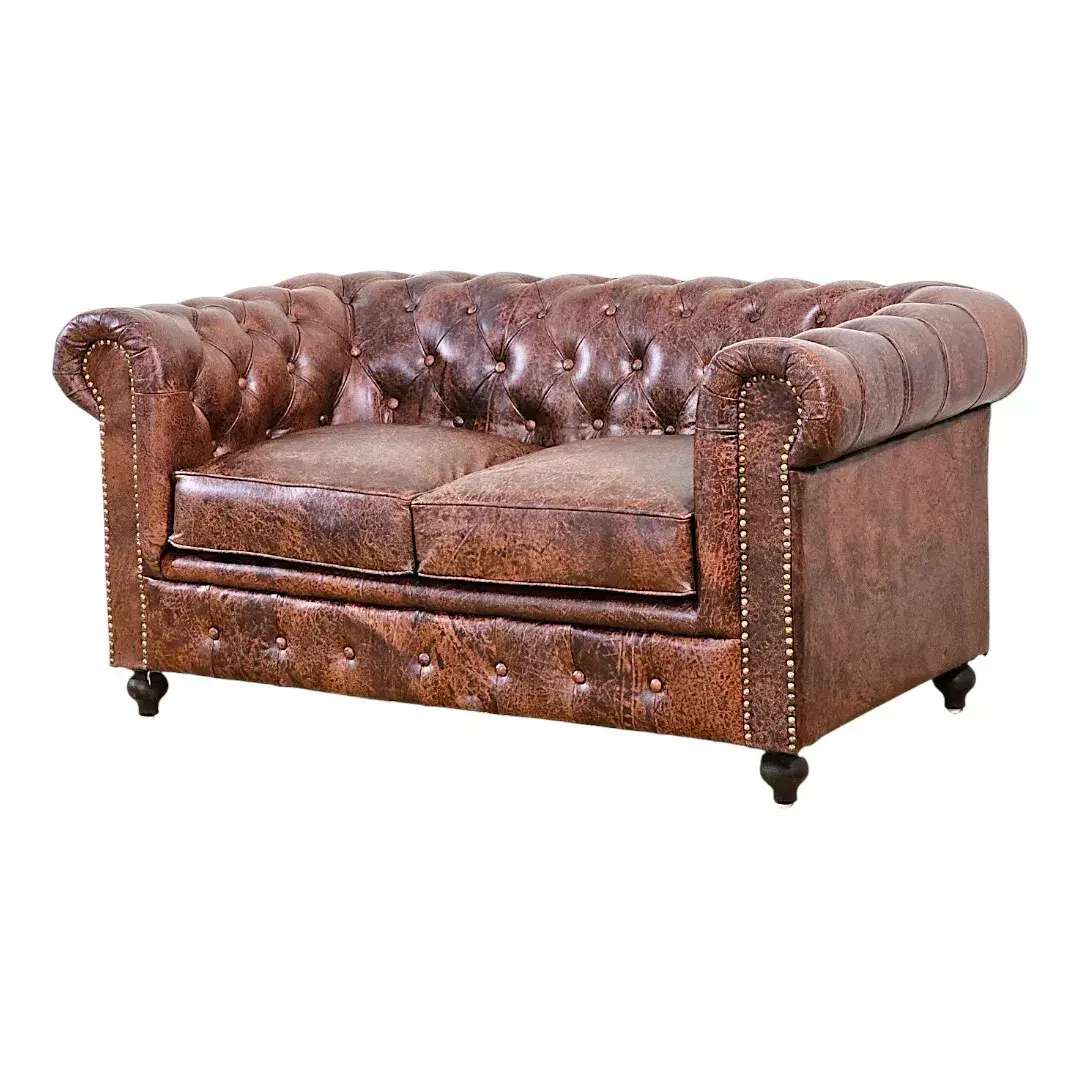The Kensington Heritage Leather Loveseat
