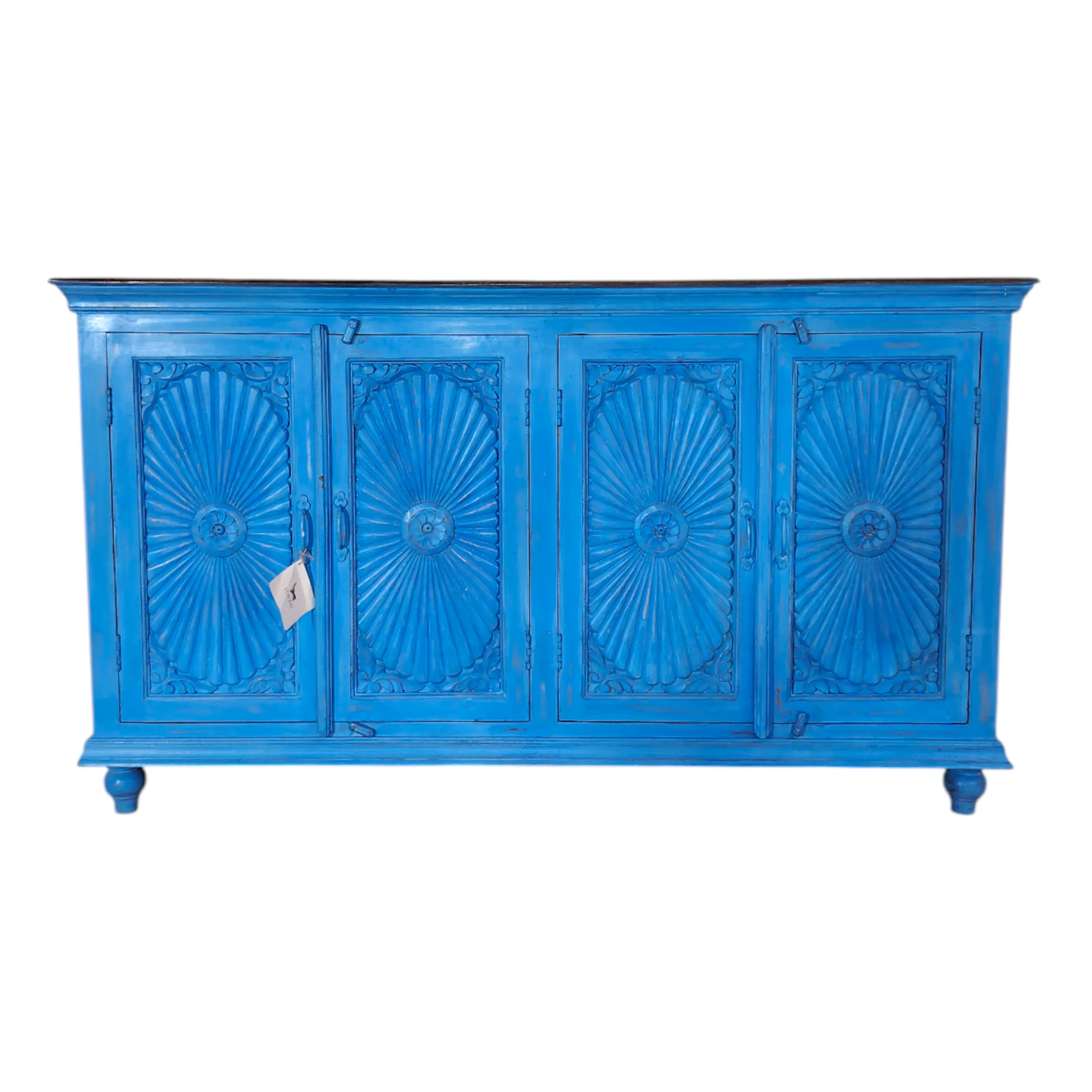 Azure Carved Sideboard